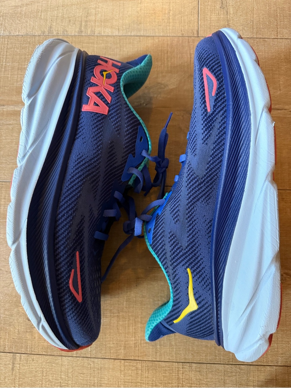 Hoka One One Clifton 9 Blue Running Shoes Women's Size 10.5B 1127896